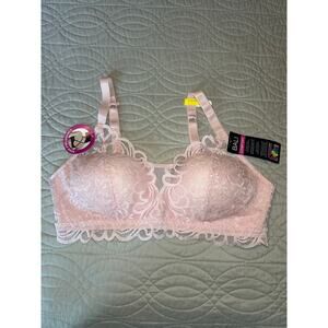 NWT Bali pink lace convertible back bra size M